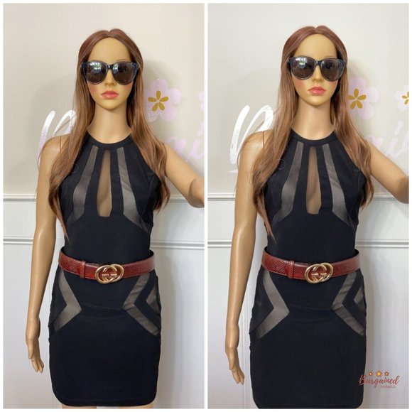 Authentic Gucci Maroon Python Leather Gold Interlocking G Buckle Belt Size 75/30 - Picture 4 of 13